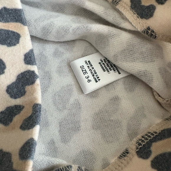 Sol Angeles Wild Child Leopard Print Kids Sweatshirt Size 3-6Mo - Picture 5 of 6